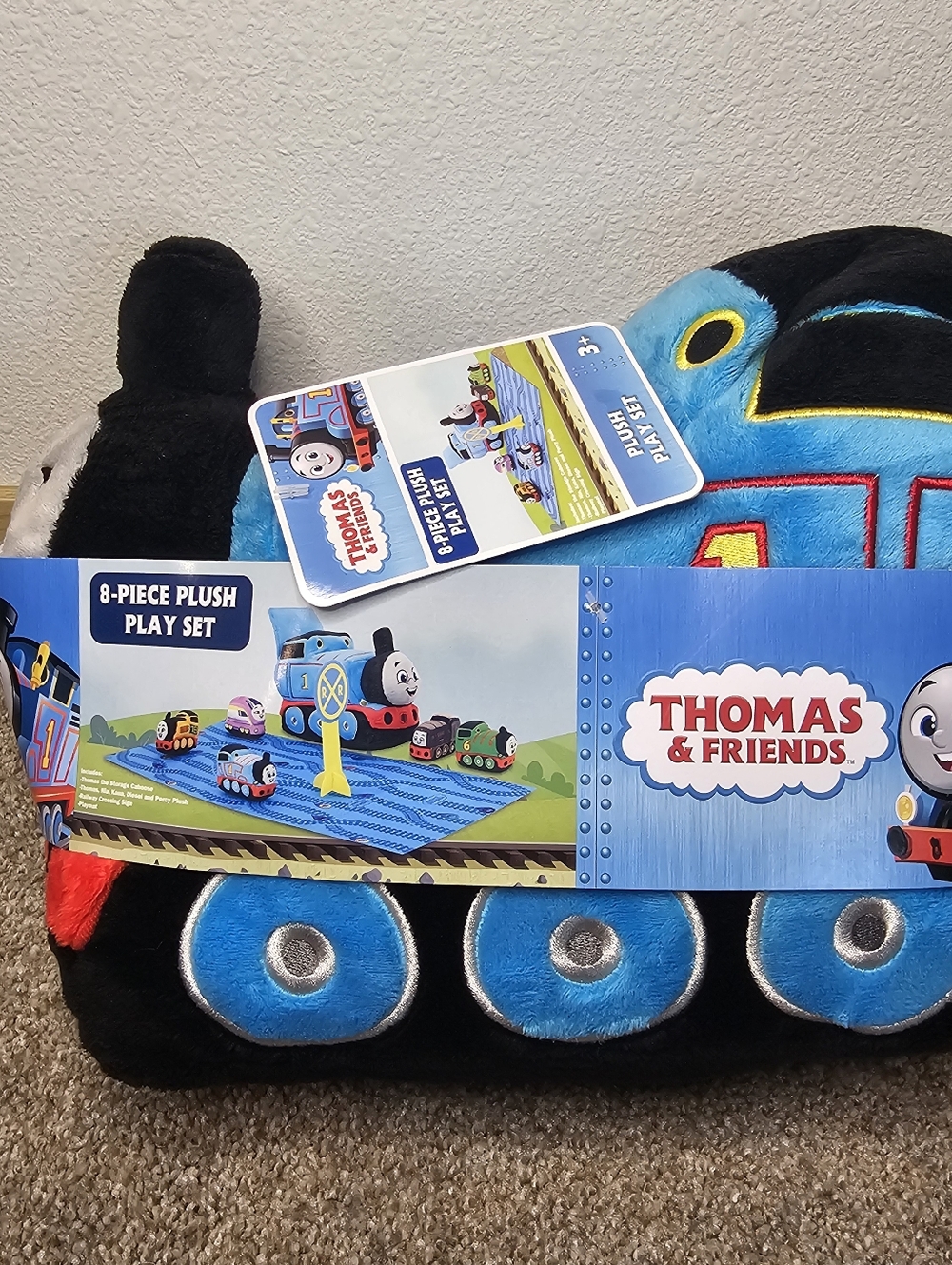 Thomas & Friends Blue Plush Train 8-Piece Play Set